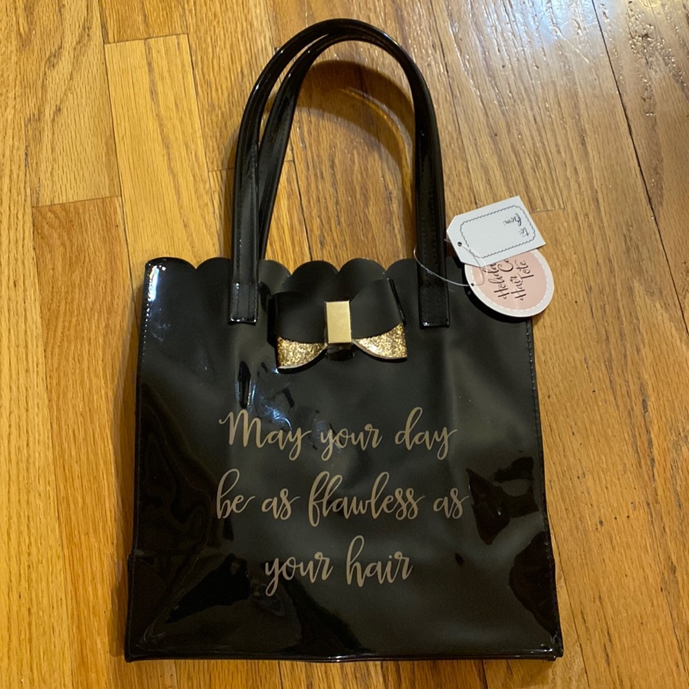 NEW Black Patent Bag